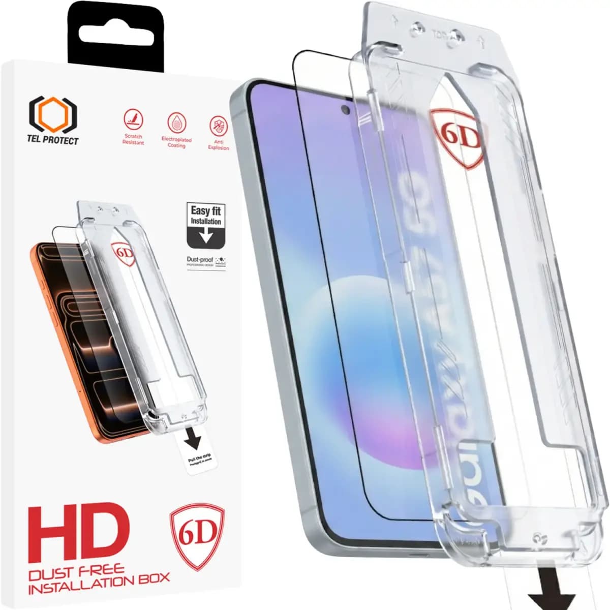 Tel Protect Dust-Free Easy Fit Full Glue 6D kaitseklaas Samsung Galaxy A56 / A57