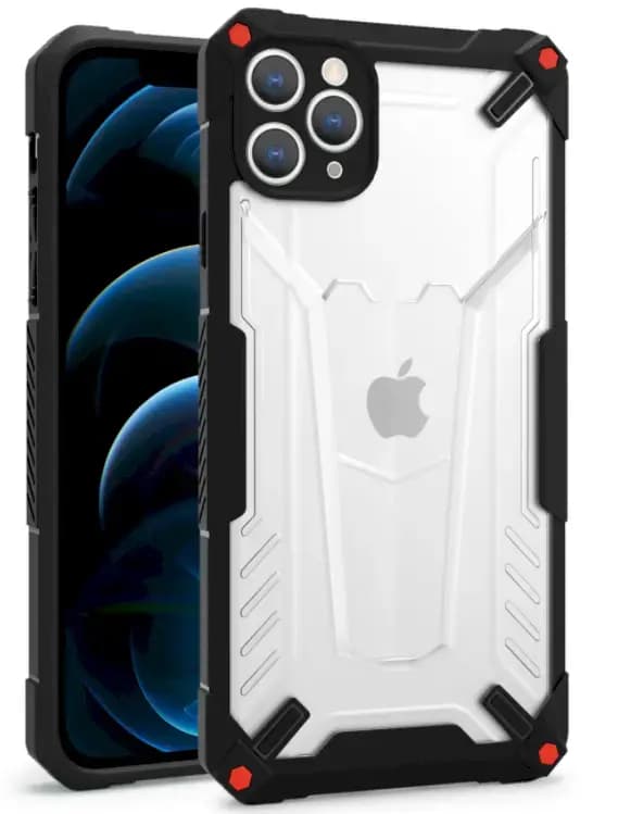 Fusion Hybrid Protect telefoniümbris iPhone 13 Pro Max, must