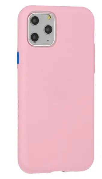 Fusion Solid Silicone telefoniümbris iPhone 12 Mini, roosa