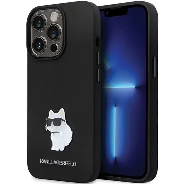 Чехол Karl Lagerfeld KLHCP13LSMHCNPK Silicone C Metal Pin для iPhone 13 Pro / 13