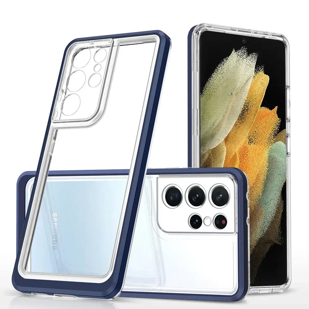 Чехол Hybrid Armor 3-in-1 для Samsung Galaxy S22 Ultra, синий