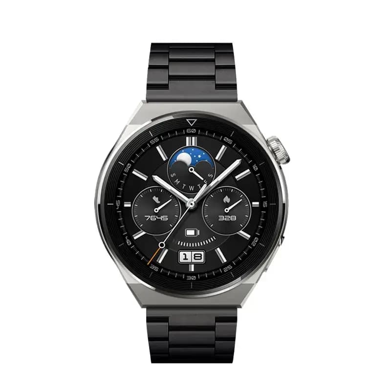 Forcell stainless steel watch strap for Samsung Galaxy Watch 22 mm, black