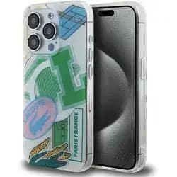 Lacoste LCHMP15LUPAN Hard Case Double Layer Patch telefoniümbris iPhone 15 Pro