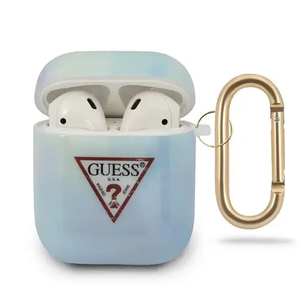 Чехол из TPU Guess GUACA2TPUMCGC02 Tie & Dye для AirPods 1–2, синий