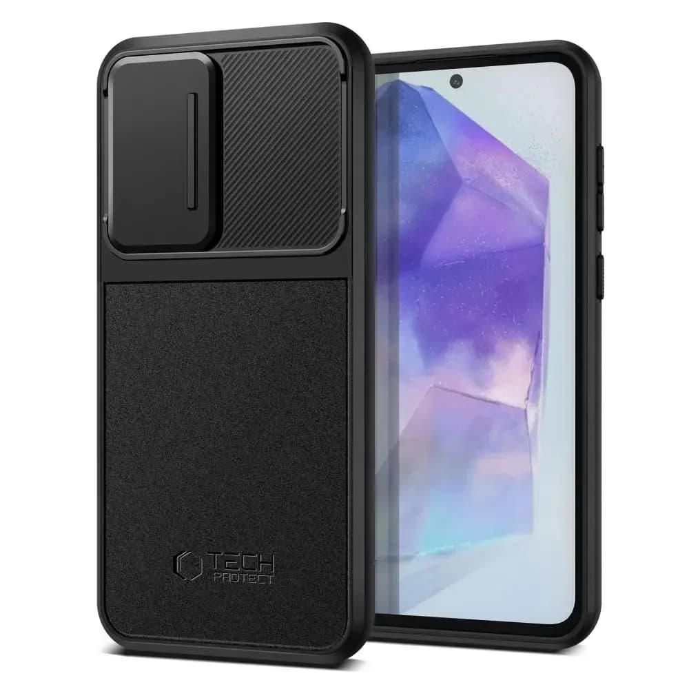 Чехол Tech-Protect Velar Cam+ для Samsung Galaxy A55 5G, чёрный