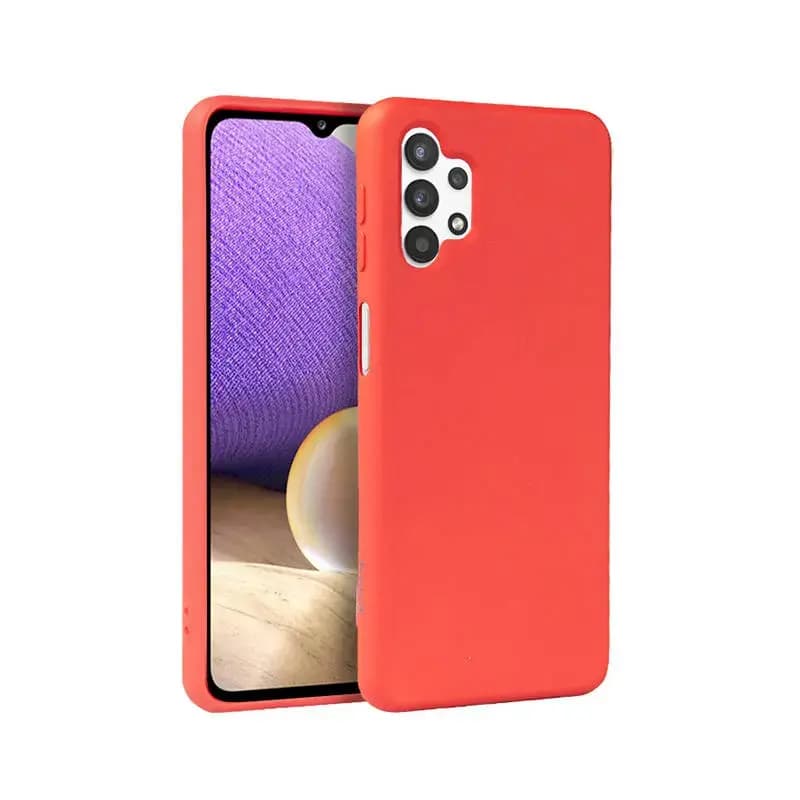Чехол Fusion Elegance Fibre Protect для Samsung Galaxy A22 5G, красный