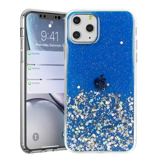 Fusion Glue Glitter phone case for Samsung Galaxy A32 5G, blue