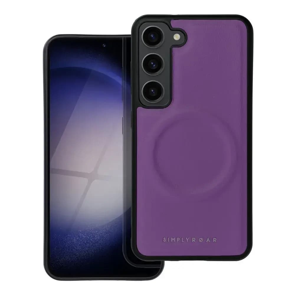 Roar Mag Morning phone case with MagSafe for Samsung Galaxy S23, purple