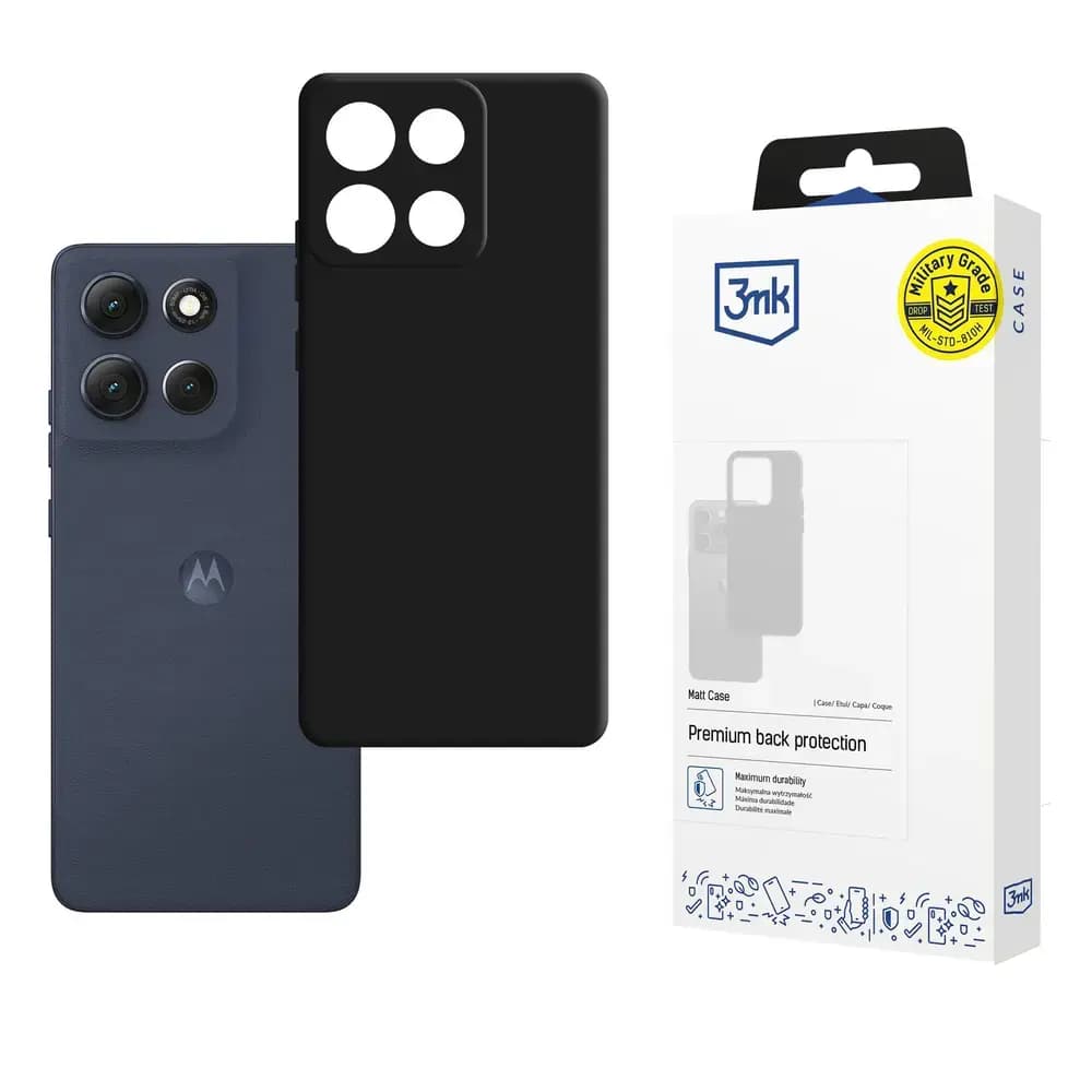 Чехол 3MK Matt для Motorola Moto G86 5G, чёрный