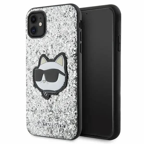 Karl Lagerfeld KLHCN61G2CPS Glitter Choupette Patch phone case for iPhone 11 / XR