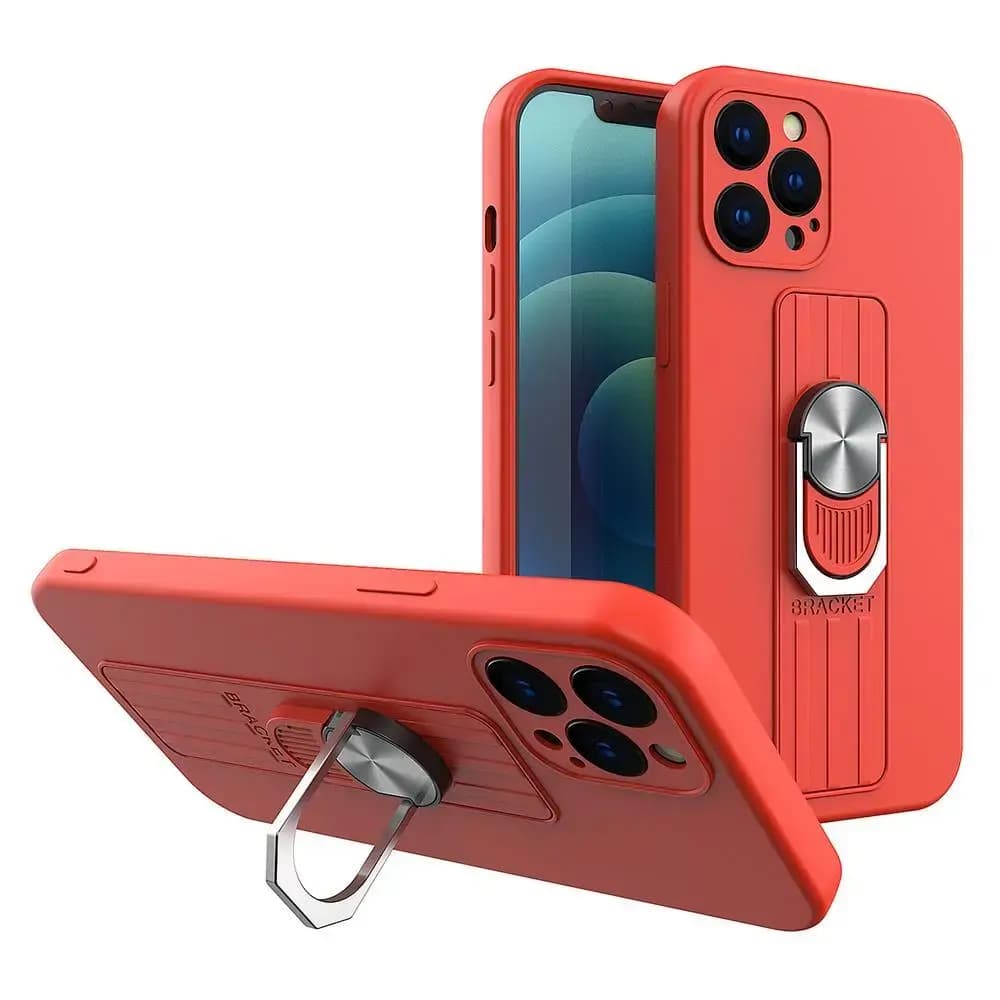 Ring telefoniümbris Samsung Galaxy A33 5G, punane