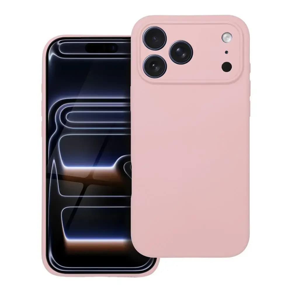 Чехол Silicone 2mm для iPhone 17 Pro Max, розовый