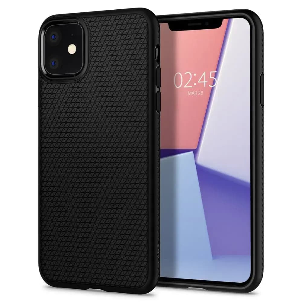 Spigen Liquid Air phone case for iPhone 11, black