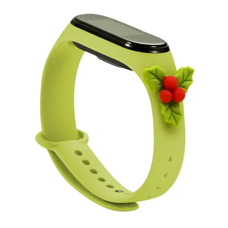 Fusion Xmas Mistletoe watch strap for Xiaomi Mi Band 5/6, green