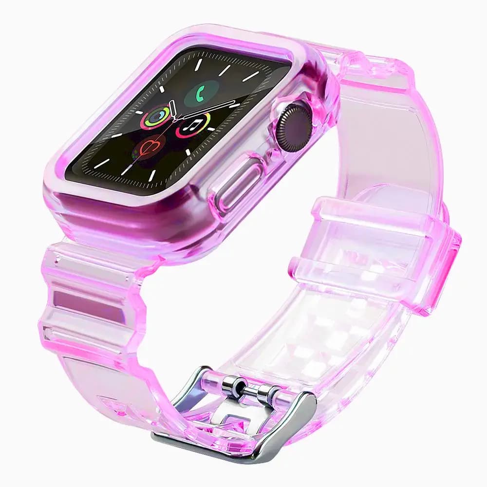 Fusion Light Set silicone watch strap for Apple Watch 38/40/41 mm, red