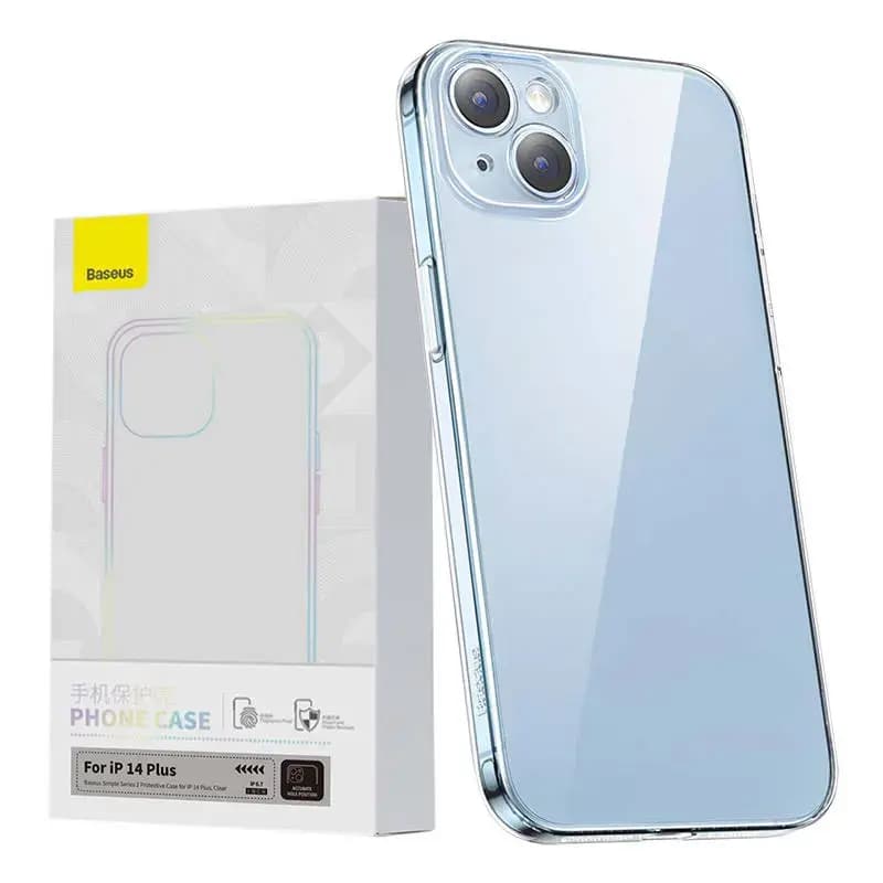 Baseus Simple phone case for iPhone 14 Plus, clear