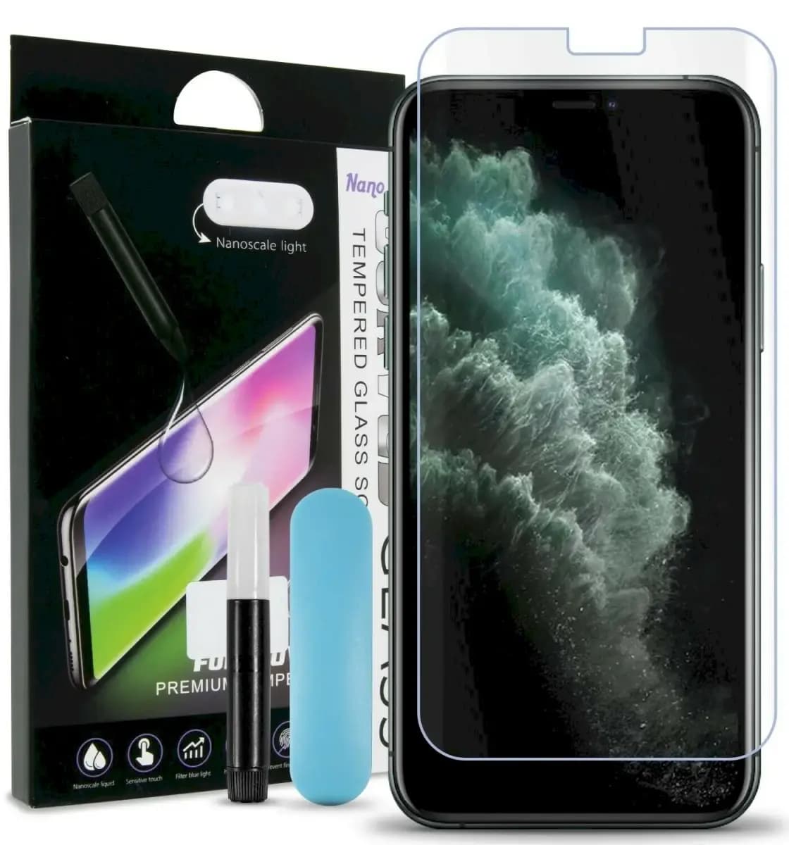 Fusion UV 9H Full Cover kaitseklaas iPhone 11 Pro Max