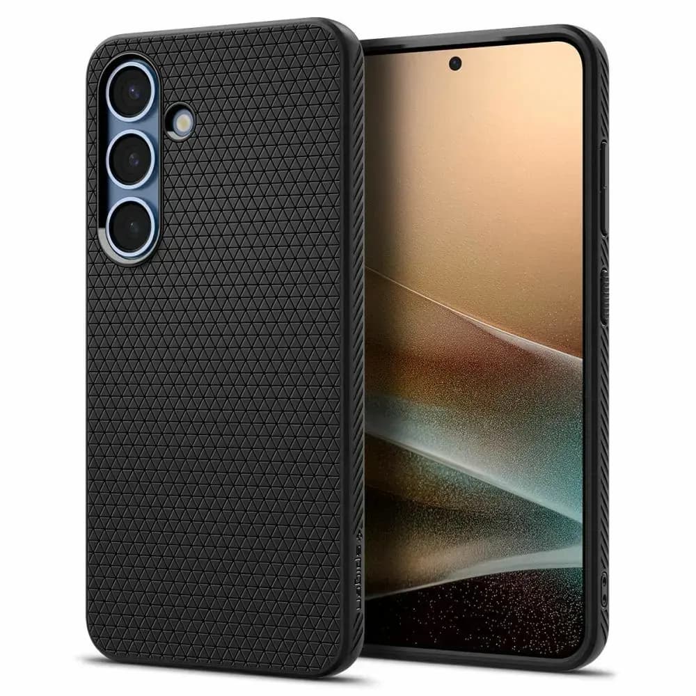 Spigen Liquid Air phone case for Samsung Galaxy S25+, black