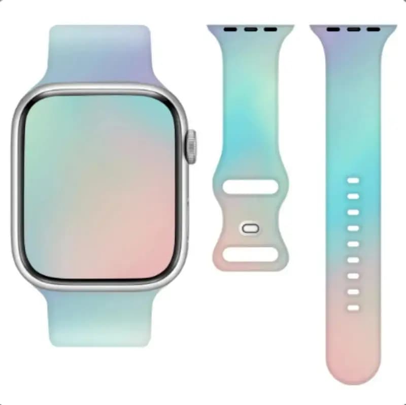 Силиконовый ремешок Telcon для Apple Watch 42/44/45/49 мм, зелёный