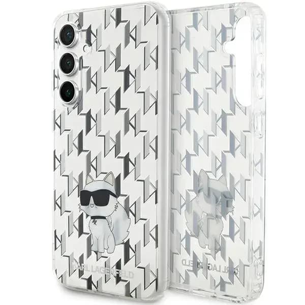 Karl Lagerfeld Monogram Choupette telefoniümbris Samsung Galaxy S23 FE, läbipaistev