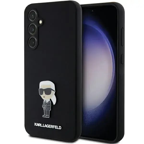 Karl Lagerfeld KLHCS23FEMHKNPK Ikonik Metal Pin telefoniümbris Samsung Galaxy S23 FE