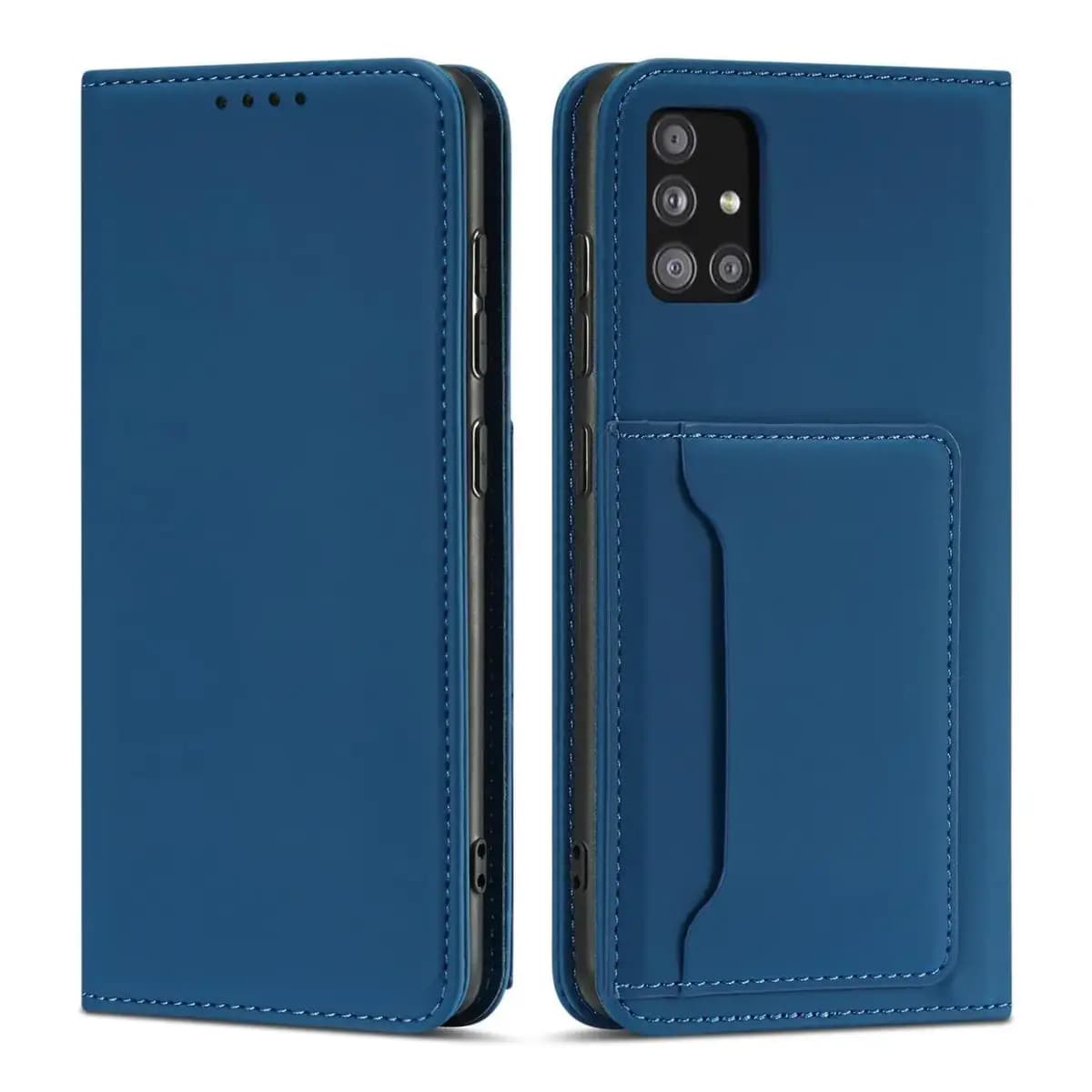 Fusion Magnet Card phone case for Samsung Galaxy A34, blue