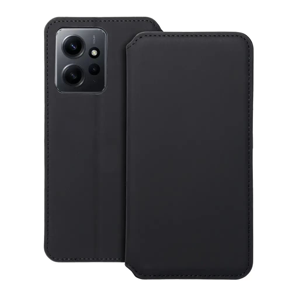 Fusion Dual Pocket book case for Redmi Note 12 4G, black