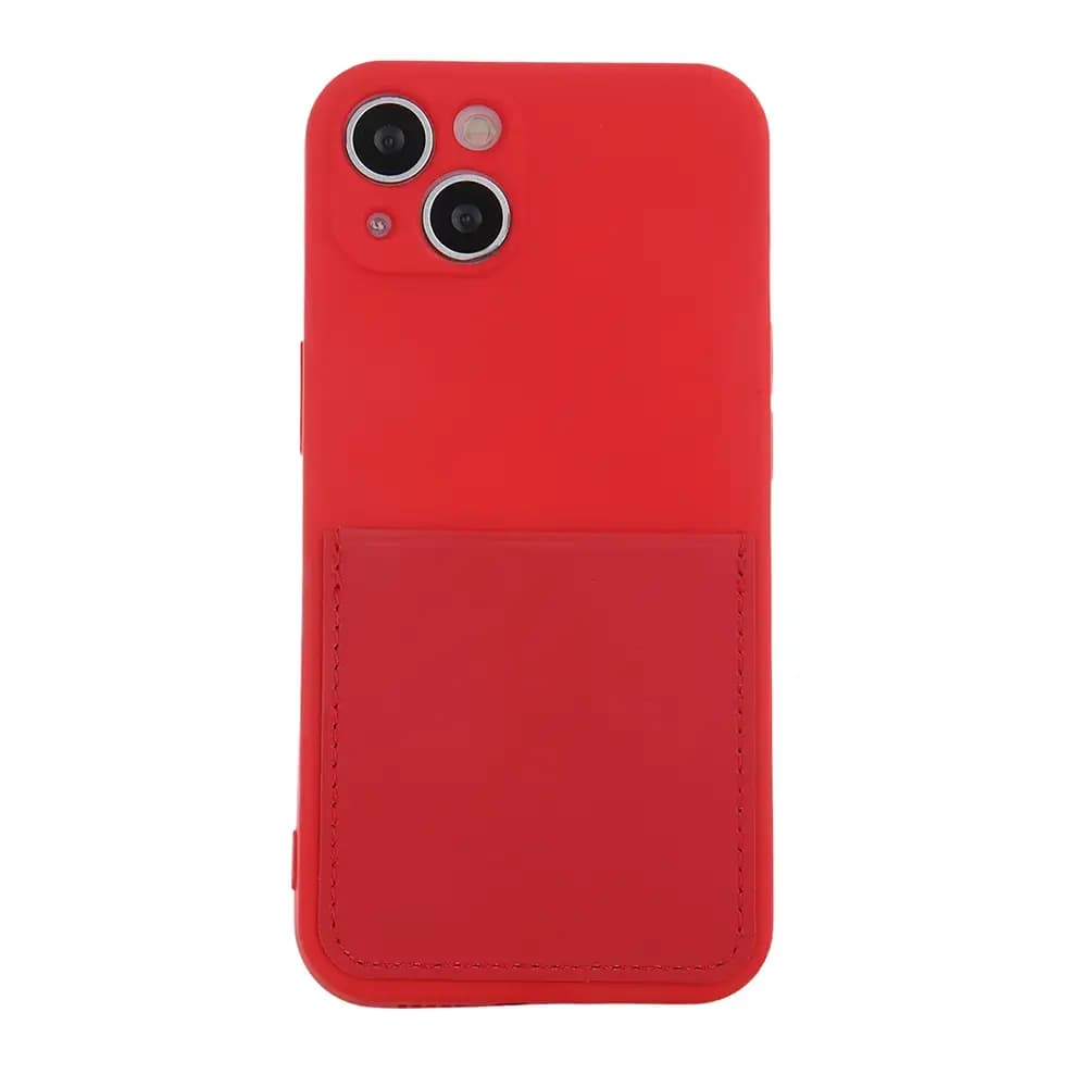Fusion Card Protect Silicone telefoniümbris Samsung Galaxy A13 5G / A04s, punane