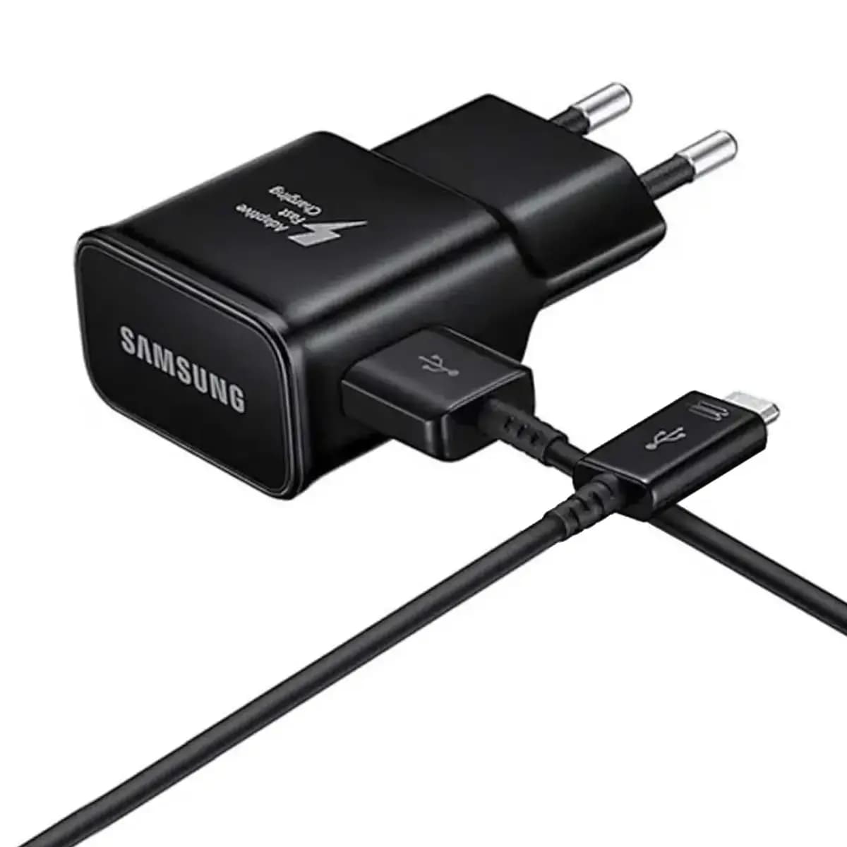 Samsung EP-TA200EBE USB-A/USB-C seinalaadija 15 W + USB-A – USB-C kaabel, must