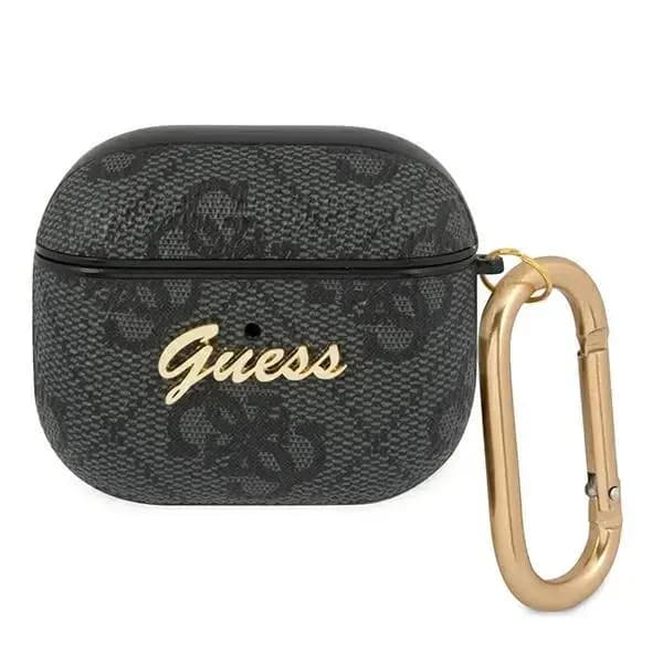 Guess GUA34GSMK 4G Script Metal ümbris AirPods 3, hall