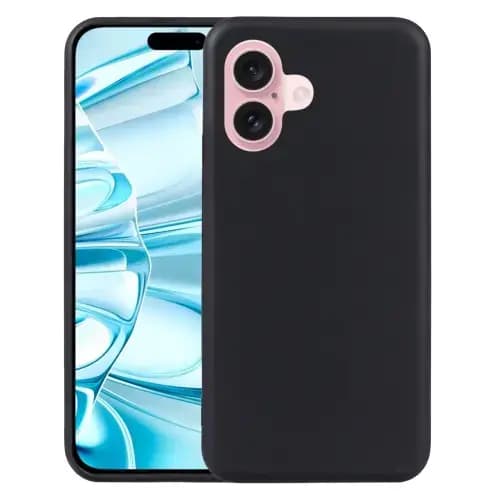 Fusion Silicon telefoniümbris iPhone 16 Plus, must