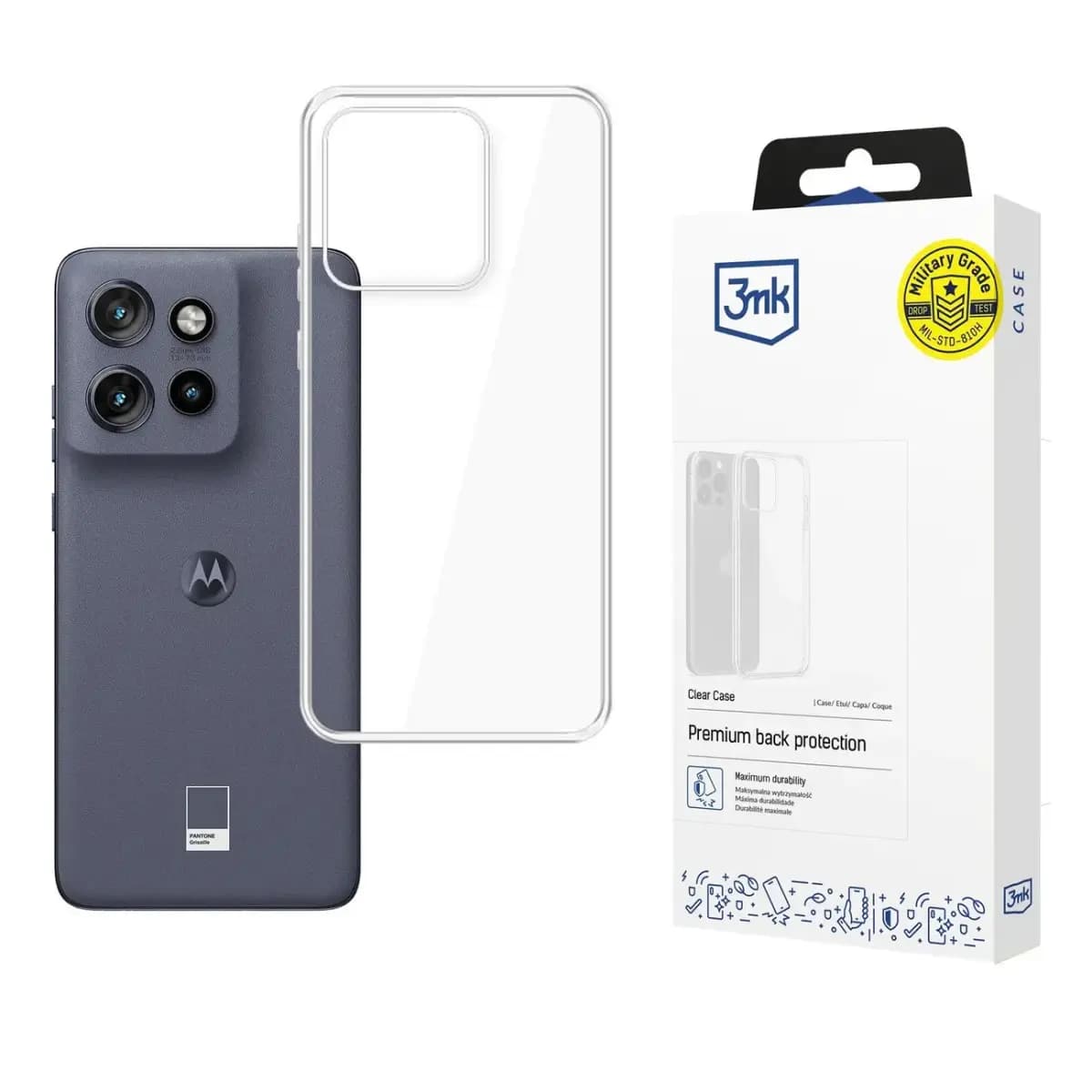 3mk Clear Case läbipaistev ümbris Motorola Edge 50 Neo telefonile