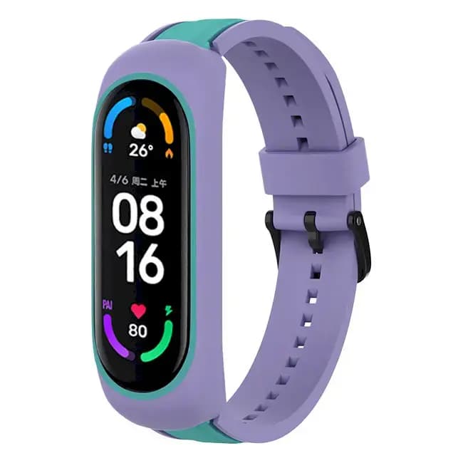 Fusion Dual Color kellarihm Xiaomi Mi Band 3/4/5/6, mitmevärviline