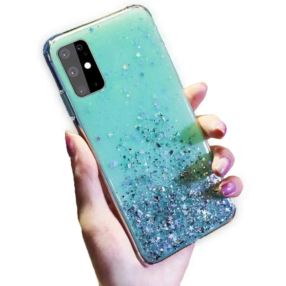 Чехол Fusion Glue Glitter для iPhone 11, зелёный