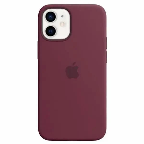 Чехол Apple Silicone с MagSafe для iPhone 12 Mini, фиолетовый
