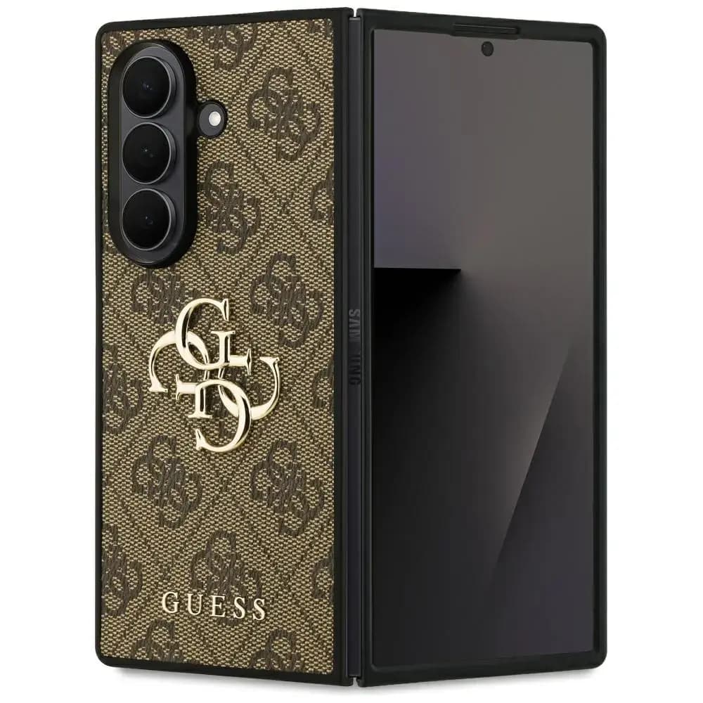 Чехол Guess Big 4G Logo Classic Logo для Samsung Galaxy Z Fold 7, коричневый