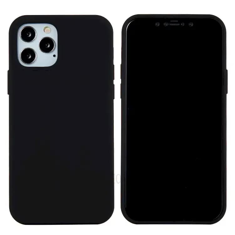 Fusion Elegance Fibre Protect Silicone phone case for iPhone 16 Plus, black