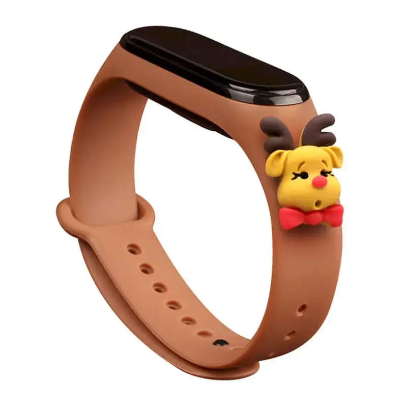 Fusion Xmas Stag kellarihm Xiaomi Mi Band 5/6, pruun