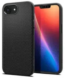 Spigen Liquid Air phone case for iPhone 16e, black