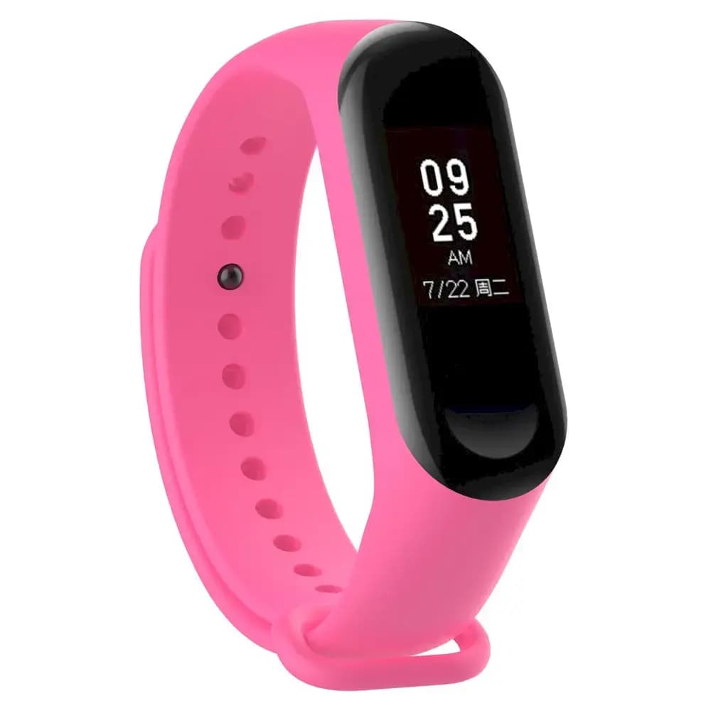 Силиконовый ремешок Fusion Wave для Xiaomi Mi Band 3/4, розовый