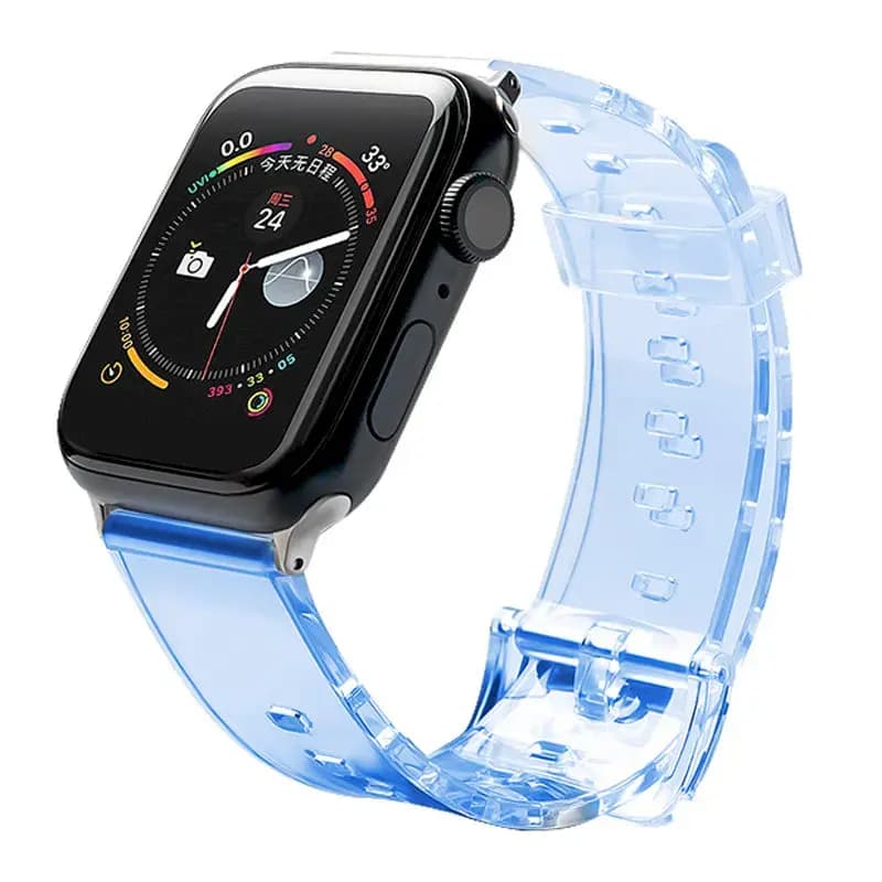 Fusion Light silicone watch strap for Apple Watch 42/44/45 mm, blue