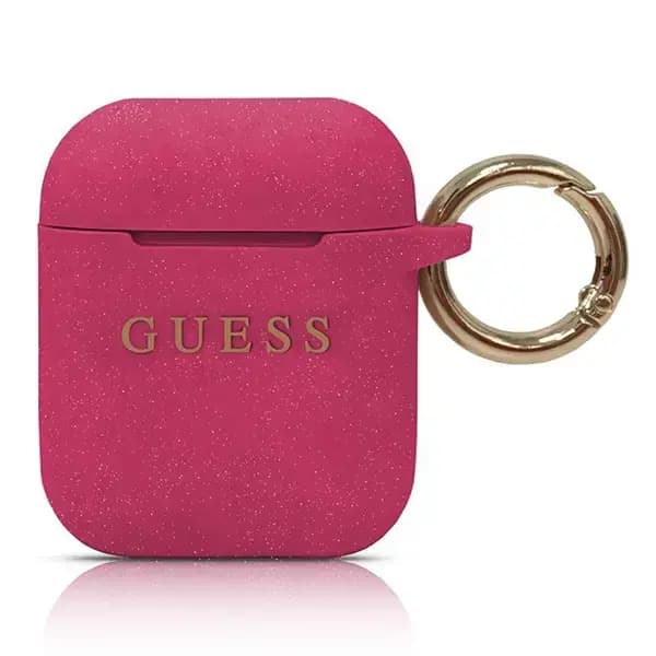 Guess GUACCSILGLFU silikoonümbris AirPods 1–2, roosa