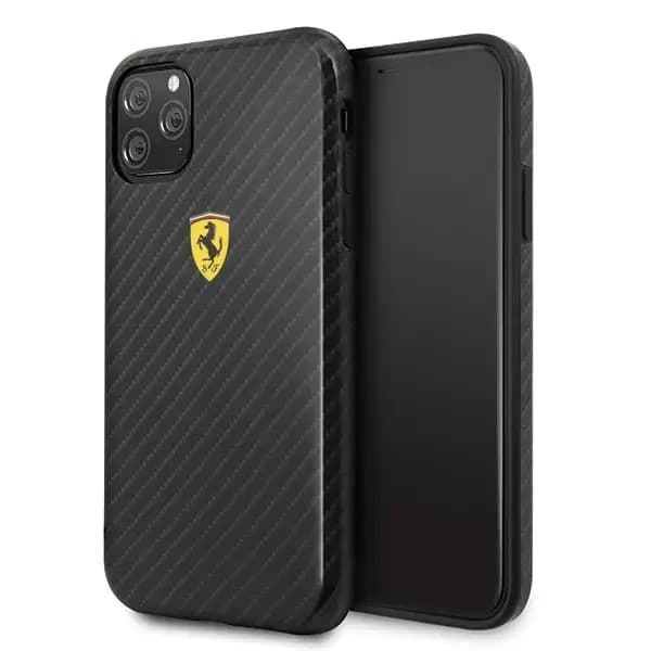 Ferrari FESPCHCN58CBBK Silicone phone case for iPhone 11 Pro, black