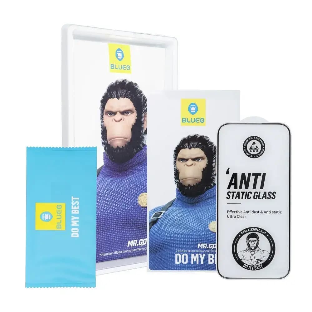 BlueO 5D Mr. Monkey tempered glass for iPhone 16