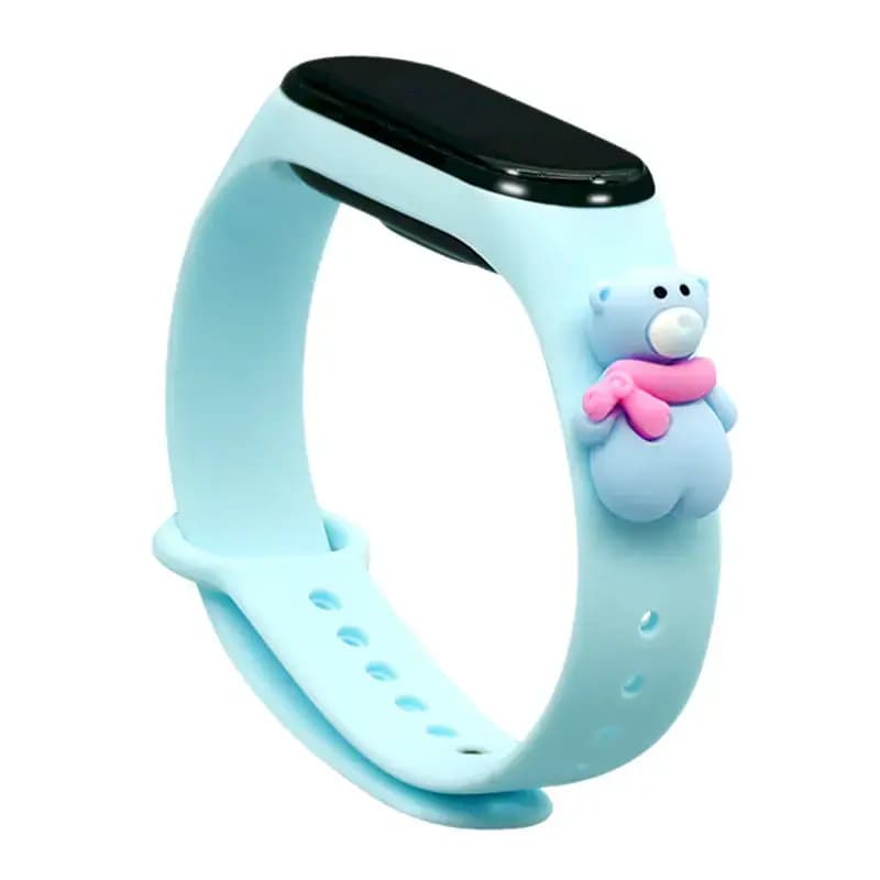 Ремешок Fusion Xmas Bear для Xiaomi Mi Band 5/6, синий