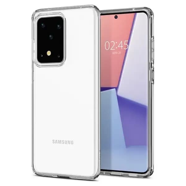 Spigen Liquid Crystal phone case for Samsung Galaxy S20 Ultra, clear