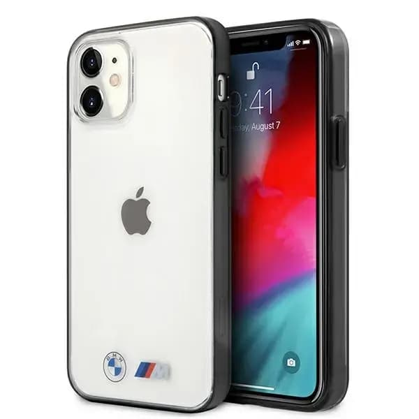 BMW BMHCP12SMBTOK Sandblast telefoniümbris iPhone 12 Mini, läbipaistev