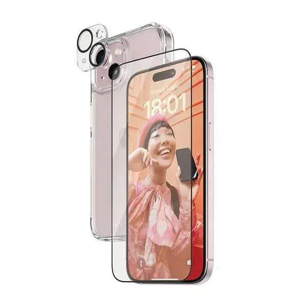 PanzerGlass iPhone 15 kaitsekomplekt klaas + ümbris + kaamera