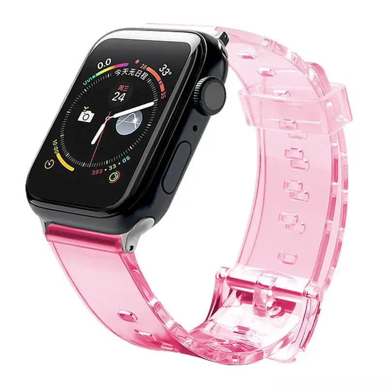 Fusion Light silicone watch strap for Apple Watch 42/44/45 mm, red