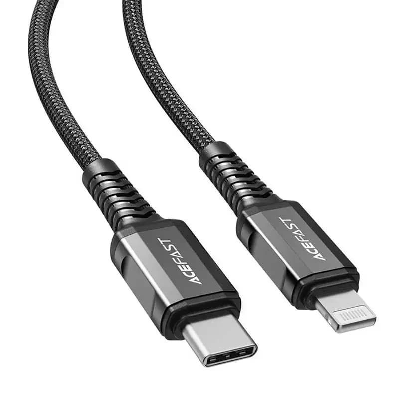 Acefast C1-01 USB-C to Lightning cable, 30 W, 1.2 m, black